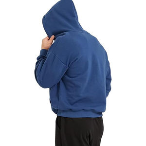 Tendencia Regular Fit Hoodie 2025 logotipo personalizado invierno Streetwear pulóver sudadera hombres mujeres gimnasio Fitness 100% algodón polar OEM - Product Image 3