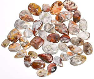 Cabujón de Ágata Crazy Lace Natural, Piedra Preciosa Pulida, Alta Calidad, Hecha a Mano, Piedras Preciosas Sueltas, Lotes de Piedras Preciosas - Product Image 4