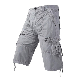 Pantalones cortos Cargo para hombre de calidad superior El Mejor Algodón Personalizable Cintura media Patrón sólido-Ropa de la mejor calidad al por mayor - Product Image 5