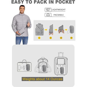 2025 Premium Cálido impermeable ligero aislado invierno prendas de vestir exteriores moda Streetwear a granel al por mayor - Product Image 3