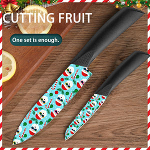 Ensemble de couteaux de chef en céramique premium 2026, 2 pièces, manche en plastique, compatible lave-vaisselle, pour la cuisine à domicile, préparation des légumes, livraison gratuite - Product Image 2