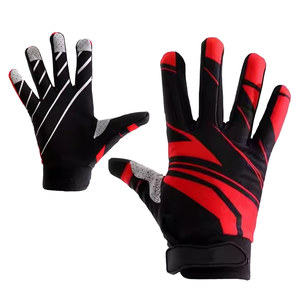 Gants de motocross et de cyclisme personnalisables, coupe-vent, grande taille, à doigts complets, imprimé squelette, 100 % polyester respirant, fabriqués au Pakistan - Product Image 2