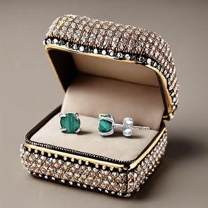 ต่างหูเม็ดเดี่ยวมรกตอัญมณีขนาด5-7มม. ทำด้วยมือสไตล์คลาสสิกชุบทองสำหรับเป็นของขวัญเครื่องประดับธรรมชาติสำหรับผู้หญิง - Product Image 4