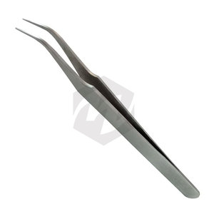 Pinces dentaires Meriam de qualité supérieure, pinces à coton et à pansements avec pointes chirurgicales courbées et dentelées, fabriquées en acier de haute qualité - Product Image 1