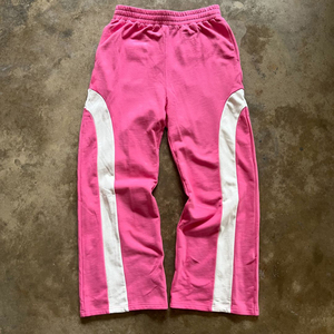 Dikson Sports Nouveau style Pantalon baggy surdimensionné personnalisé Pantalon Track Jogger empilé pour hommes Sérigraphie Coupe-vent Pantalon en nylon - Product Image 4