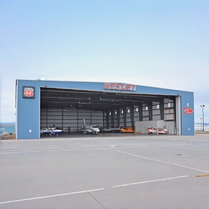 विमान भंडारण हैंगर वन-स्टॉप-समाधान स्टील संरचना निर्माण कस्टम आकार विमान भंडारण हैंगर - Product Image 1