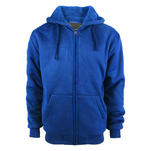 Sudaderas con Capucha y Cremallera Completa para Hombre, al por Mayor, Ropa Deportiva, Forradas de Sherpa, Gruesas, Térmicas, para Invierno - Product Image 2