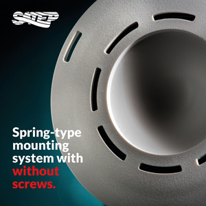 Sirène piézo-électrique SATEP PZ020 blanc ABS montage sur panneau 109dB anneau alarme haut-parleur alarme antivol 12V 24V Design italien fabriqué en Italie - Product Image 6