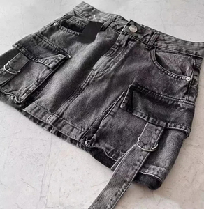 Pantalones cortos con bolsillos 3D para mujer Pantalones cortos de mezclilla de hip hop con estilo Nuevo 2025 Pantalones cortos casuales de estilo premium para mujer - Product Image 3