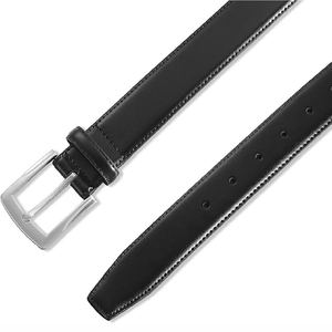 Ceintures en cuir de luxe pour hommes, haute qualité, couleur unie, logo personnalisé, boucle en alliage de cuir de vache, faible MOQ, mode formelle haut de gamme, durable - Product Image 5