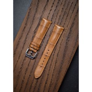 Signature Design Alligator Leather Watch <b>Strap</b> OEM 100%Genuine Handmade Luxury Band Multicolor Fashion 18mm-22mm Viet Nam Export - Product Image 2