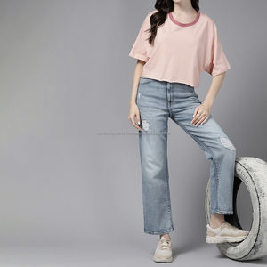 Nardon Apparel Summer Breathable <b>Combed</b> Cotton Short Sleeve Solid Color T-shirt Loose - Product Image 3