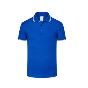 Polo de seda de secado rápido para hombre, camisa polo de manga corta con bordado y logotipo personalizado - Product Image 2
