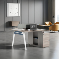 Poste de travail modulaire mobile Bureau en bois Table d'ordinateur Cloison de bureau extensible Bureaux du personnel