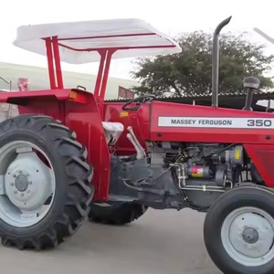 Tracteur agricole d'occasion abordable Massey Ferguson 385 avec cabine Tracteurs MF 4x4 Chargeur frontal et pelleteuse - Product Image 2