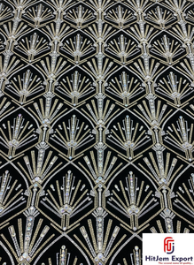 Luxury Sequin Embroidered <b>Velvet</b> Fabric For Premium Evening Gowns Wedding Dresses And Party Wear Popular In Oman - Product Image 2