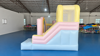Prix d'usine Nouvelle structure gonflable avec toboggan en PVC, dimensions 3x4x2.6m, pour usage extérieur, logo personnalisé, centre de jeux pour enfants