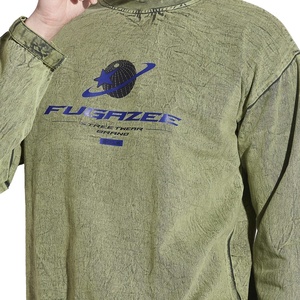 Conjunto de Sudadera con Capucha y Pantalón Largo para Hombre, Estilo Desgastado con Parches Bordados, Lavado Ácido, Alta Calidad, Venta al por Mayor - Product Image 6