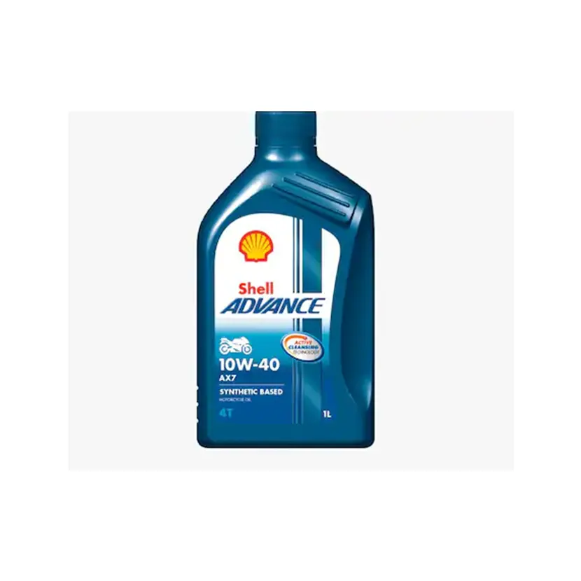 SHELL ADVANCE AX7 Perfect Synthetic Lubricant Oil for Very High Performance 4 Stroke Motorcycle Engines