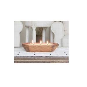 Bol à pâte à bougie en bois moderne et article de décoration de festival et de fêtes pour la décoration de la vaisselle de la maison bol à bougie à pâte en bois - Product Image 3