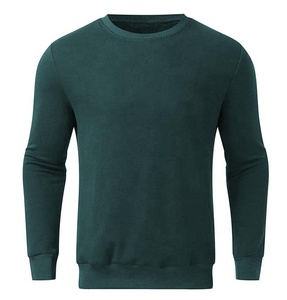 Vente en gros Blank 380gsm Sweat-shirt à col rond en coton éponge uni Sweats à capuche pour hommes Sweats à capuche thermiques unisexes - Product Image 6