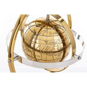 Custom Manufacture Luxury <b>Gold</b> Armilary Globe Model With Stand <b>Black</b> Base Easy Portable Table Centerpiece Accents - Product Image 2
