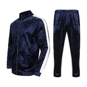 Survêtements en molleton pour hommes 2 pièces ensemble pull à capuche sweat doublé polaire pantalons de survêtement tenues hiver chaud survêtement - Product Image 5