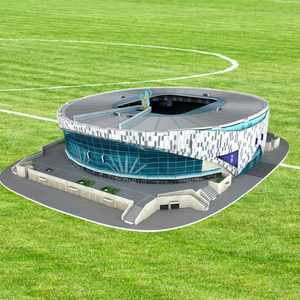 Puzzle en papier 3D de <span class=keywords><strong>stade</strong></span> de football, jouet DIY, marchandise de l'événement mondial de football 2026, OEM - Product Image 6