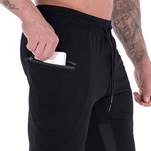 Pantalons de survêtement à la mode en gros pour hommes et logo personnalisé, pantalons de survêtement en molleton teints en uni, faible MOQ, pour la vente en ligne - Product Image 6