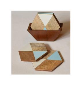 Handmade bulk Wooden coasters for sale Unique Design Handicrafts Item Collection At Affordable Price couch cup holder - Product Image 3