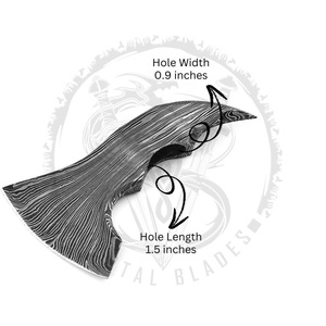 Damascus Steel Hand Forged <b>Axe</b> Head Top Quality Outdoor Hand Forged Damascus Steel <b>Axe</b> Head for Hunting - Product Image 3