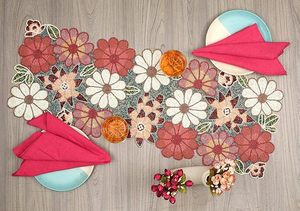 พรมปูรองจานผ้าปูรองจานผ้าปูรองจานผ้าปูรองจานแฟนซีตกแต่งงานคริสต์มาสทำมือสำหรับงานแต่งงาน - Product Image 4