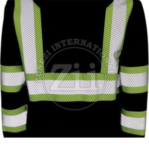 Hi VIS ANSI Class 2เสื้อกันหนาวมีฮู้ดสำหรับผู้ชาย, เสื้อกันหนาวกันหนาวขนแกะโพลีเอสเตอร์กันความร้อนสามารถถอดออกได้ - Product Image 6