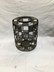 Linterna redonda de latón antiguo, decoración del hogar de alta calidad con diseño de cuadros, portavelas de hierro y Metal hecho a mano para Navidad - Product Image 3