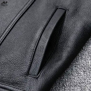 New Design <b>Fashionable</b> Leather <b>Vest</b> High Quality Outdoor Breathable Leather Winter <b>Vest</b> In Custom Style <b>Vest</b> For <b>Men</b> - Product Image 6