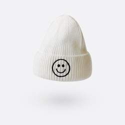 Gorro de invierno Unisex a la moda cálido a prueba de viento tejido bordado sonrisa tela impermeable para niños al aire libre - Product Image 6
