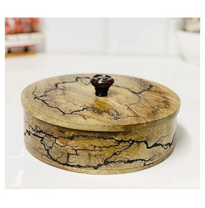 Caja de madera Chapati, cazuela de lujo hecha a mano con estilo clásico, artículos de cocina decorativos para el hogar, caja de madera Roti - Product Image 6