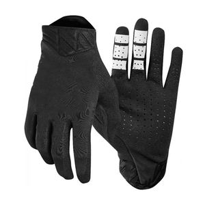 Guantes de motocross transpirables ligeros a prueba de viento de cuero sintético suave de dedo completo personalizados para carreras de motos al aire libre - Product Image 1