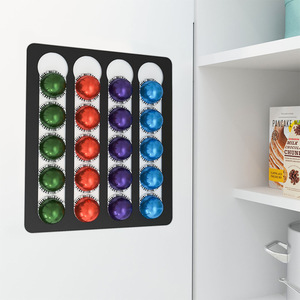 Soporte de Pared para Cápsulas <span class=keywords><strong>Vertuo</strong></span> de Acero Inoxidable, Organizador Adhesivo para Cápsulas de Café <span class=keywords><strong>Nespresso</strong></span> - Product Image 6
