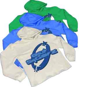 Sudaderas con capucha de alta calidad personalizadas Sudadera con capucha de algodón con logotipo personalizado sin bordes cortados para hombres - Product Image 4