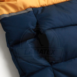 Chaqueta de burbujas de poliéster ligera personalizable para hombres, último diseño, capucha con soporte, estilo callejero, varias opciones de invierno - Product Image 6