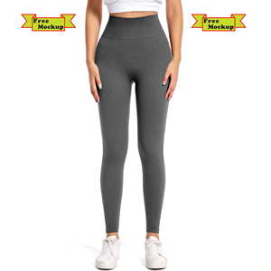<b>Women's</b> High Waist Yoga <b>Leggings</b> Custom Logo Wholesale Seamless Stretchy Gym Fitness Workout Tights High Elasticity Yoga Pants - Product Image 1