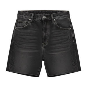 Pantalones Cortos Vaqueros para Hombre, Corte Estructurado, Acabado Limpio y Diseño Minimalista, para Actividades al Aire Libre y Viajes - Product Image 1