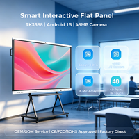 Tableau interactif intelligent pour l'enseignement scolaire, panneaux plats interactifs de 86 pouces, tableau tactile numérique intelligent avec assistance IA IFPD