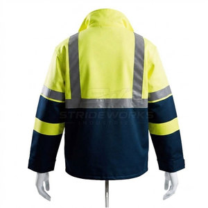 Chaqueta de Trabajo Impermeable Reflectante Premium, Unisex, Resistente al Viento, de Alta Resistencia, para Exteriores, Industrial, de Alta Visibilidad, de Poliamida - Product Image 3
