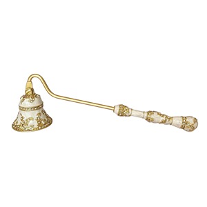 Latón antiguo acabado hecho personalizado Metal vela rapé para el hogar Hotel Snuffing alta venta calidad vela Snuffer - Product Image 5