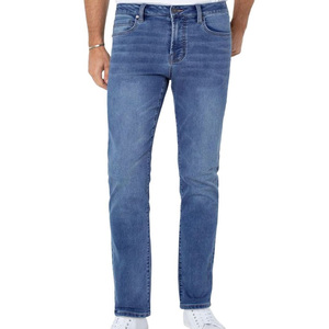 Jeans en denim pour homme de qualité supérieure, coupe droite, coupe ample, intérieur doux, bouton, confort tout au long de la journée, respirant, léger, automne - Product Image 2
