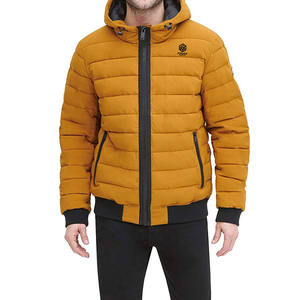 Chaqueta de Lona Personalizada con Logotipo Frontal para Hombre, Chaqueta Acolchada Informal de Invierno, Ecológica y Ligera - Product Image 1