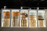 Pieds de table ronds en bois massif de haute qualité, robustes, design moderne, pour extérieur, ferme, atelier, salon