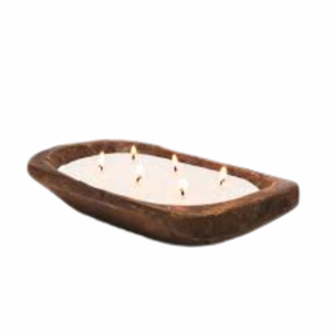 Cuenco de madera con forma redonda para decoración de hogar, Hotel y restaurante, vela de madera de Mango - Product Image 3